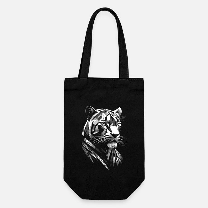 Moderner - Panther - Geschenkbeutel für Flaschen - Schwarz