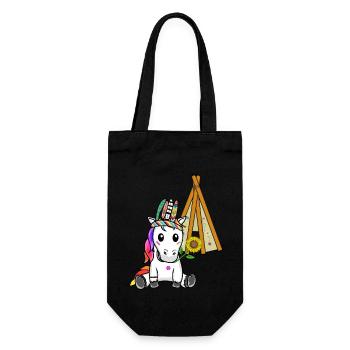 Licorne Tipi Hippie Licornes Chaman Tournesol - Sac à bouteille - noir - Devant