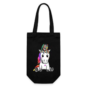 Unicorn Unicorns Hippie Hippies Shaman - Gift Bag for Bottles - black - Front