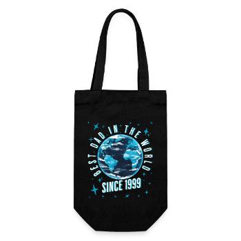 Best dad in the world since 1999 Father's Day - Gift Bag for Bottles - black - Front