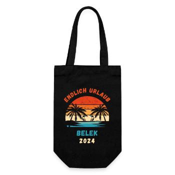 Belek Urlaub 2024 Türkei Idee - Geschenkbeutel für Flaschen - Schwarz - Vorne