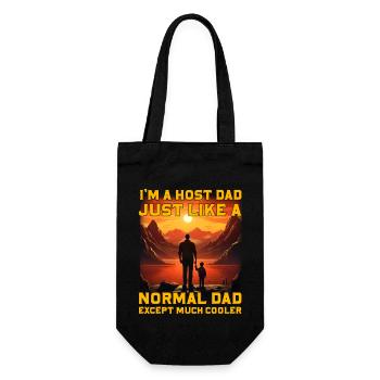 I'm a Host Dad just like normal Dad except much - Gift Bag for Bottles - black - Front