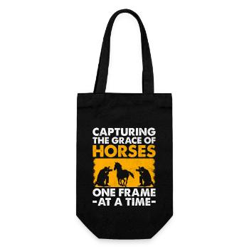 Photographie de cheval Équitation Chevaux Hobby Ph - Sac à bouteille - noir - Devant