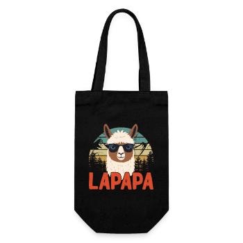 Lapapa Drôle Lama Papa Style Parfait - Sac à bouteille - noir - Devant