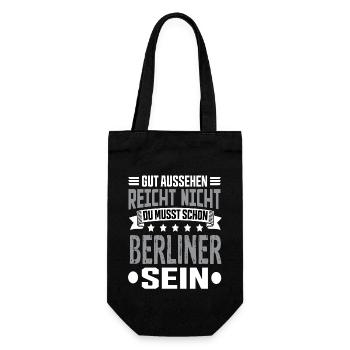 Berlin Berlin Capital Hemiat Berlin Sayings - Gift Bag for Bottles - black - Front