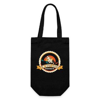 I'm Not Lost I'm On Mile 87 Marathon - Gift Bag for Bottles - black - Front