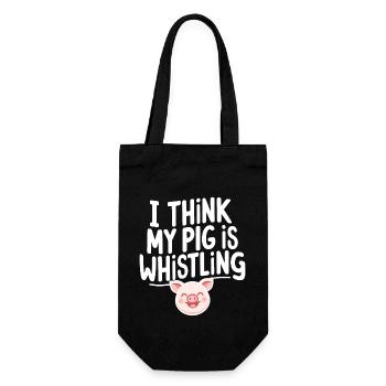 Je pense que mon cochon siffle le spri allemand Denglisch - Sac à bouteille - noir - Devant