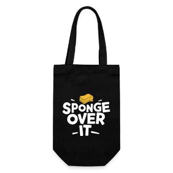 Éponge dessus Proverbe anglais allemand - Sac à bouteille - noir - Devant