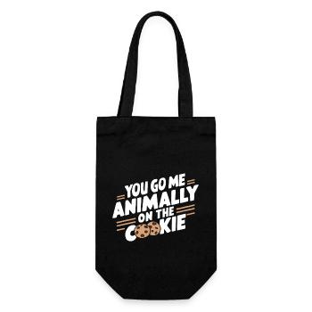 Tu vas me faire un animal sur le cookie German Denglisch - Sac à bouteille - noir - Devant