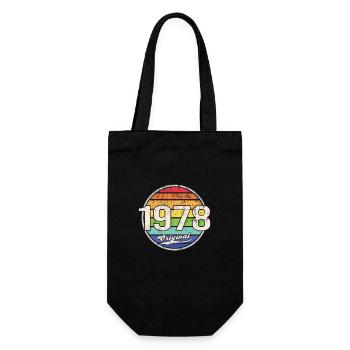 1978 Birthday Year Original - Gift Bag for Bottles - black - Front