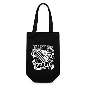 Barber Trust Me I'm A Barber - Gift Bag for Bottles - black - Front