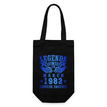 Legends est né en Mars 1982 Anniversaire - Sac à bouteille - noir - Devant