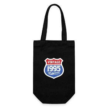 1995 Geburtstag Route Vintage Original - Geschenkbeutel für Flaschen - Schwarz - Vorne