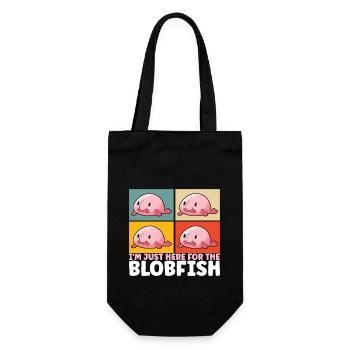 Süßer Blobfisch Hässlicher Fisch - Geschenkbeutel für Flaschen - Schwarz - Vorne