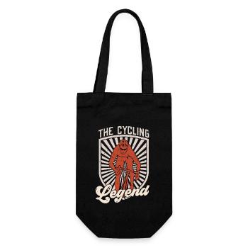 Cyclist The Cycling Legend Loves Mountain Biking - Gift Bag for Bottles - black - Front