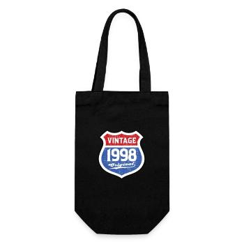 1998 Geburtstag Route Vintage Original - Geschenkbeutel für Flaschen - Schwarz - Vorne