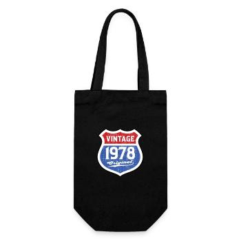 1978 Birthday Route Vintage Original - Gift Bag for Bottles - black - Front