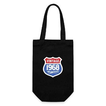 1968 Geburtstag Route Vintage Original - Geschenkbeutel für Flaschen - Schwarz - Vorne