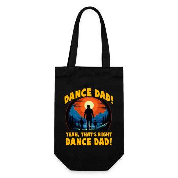 Tanz Papa Ja, das ist richtig Tanz Papa - Geschenkbeutel für Flaschen - Schwarz - Vorne