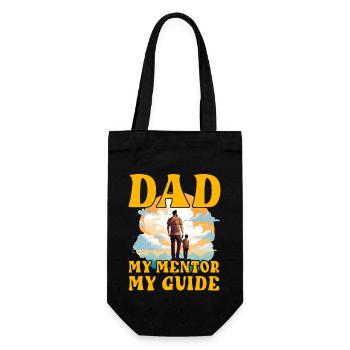 Vater Mein Mentor Mein Führer - Geschenkbeutel für Flaschen - Schwarz - Vorne