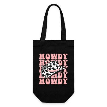 Western Country Texas Cowboyhut - Geschenkbeutel für Flaschen - Schwarz - Vorne