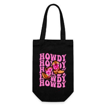 Western Country Texas Cowboyhut - Geschenkbeutel für Flaschen - Schwarz - Vorne