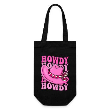 Western Country Texas Cowboyhut - Geschenkbeutel für Flaschen - Schwarz - Vorne