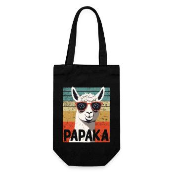 Papaka Drôle Dad Alpaga Style Parfait - Sac à bouteille - noir - Devant