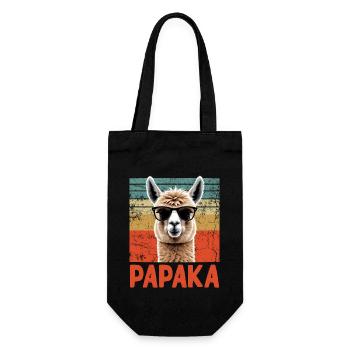 Papaka Drôle Dad Alpaga Style Parfait - Sac à bouteille - noir - Devant