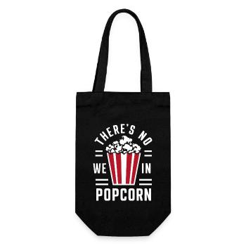Lustiger Popcorn-spruch, Binge-watching-popcorn - Geschenkbeutel für Flaschen - Schwarz - Vorne