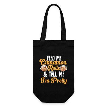 Cinnamon roll - Gift Bag for Bottles - black - Front