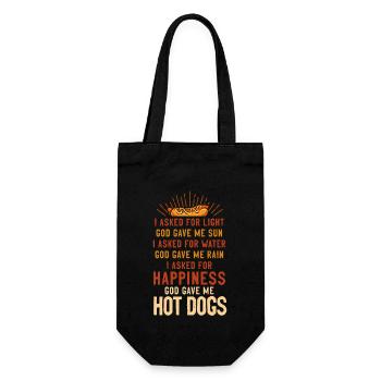 Hot Dog Adulte J’ai demandé de la lumière - Sac à bouteille - noir - Devant