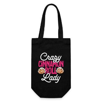Cinnamon roll - Gift Bag for Bottles - black - Front
