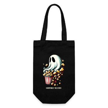 Lustiger Popcorn-spruch, Binge-watching-popcorn - Geschenkbeutel für Flaschen - Schwarz - Vorne