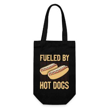 Hot Dog Adulte Alimenté Par Les Hot-Dogs - Sac à bouteille - noir - Devant