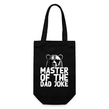 Lustiger Vater Perfekter Style Titel als Komiker - Geschenkbeutel für Flaschen - Schwarz - Vorne