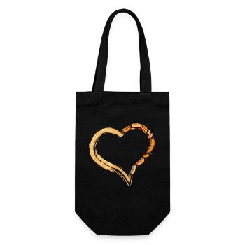 Hot Dog Adult Heart - Gift Bag for Bottles - black - Front