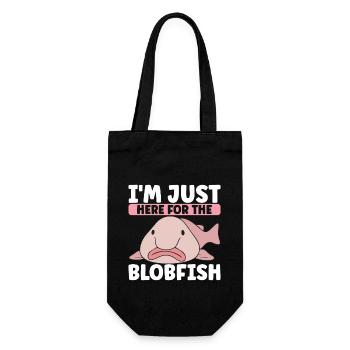 Süßer Blobfisch Hässlicher Fisch - Geschenkbeutel für Flaschen - Schwarz - Vorne