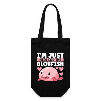 Poisson blob mignon poisson laid - Sac à bouteille - noir - Devant