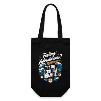 Mysterious disappearances in the Bermuda Triangle - Gift Bag for Bottles - black - Front