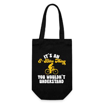 Electric Bike Cycling Biker E-Bike - Gift Bag for Bottles - black - Front