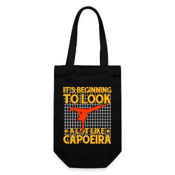 It's beginning to look a lot like capoeira - Gift Bag for Bottles - black - Front