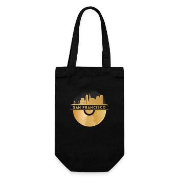 Disque vinyle Disco Musique - Sac à bouteille - noir - Devant