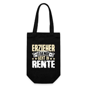 Educator legend retires - Gift Bag for Bottles - black - Front