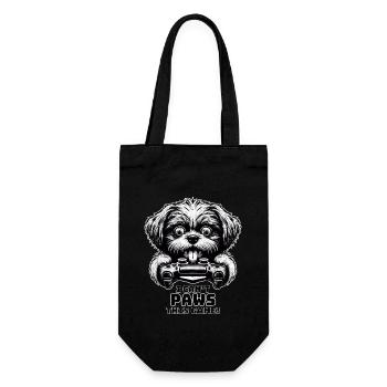 Crazy Shih Tsu chien gamefreak gamers - Sac à bouteille - noir - Devant