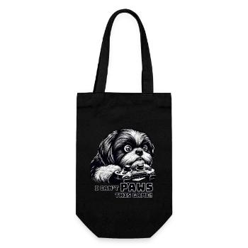 Amateur de ShihTzu, maniaque des jeux vidéo, joueurs - Sac à bouteille - noir - Devant