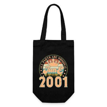 Juin 2001. Cadeau d’anniversaire juin 2001. June - Sac à bouteille - noir - Devant