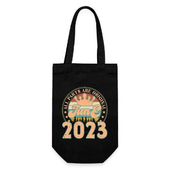 Juin 2023. Cadeau d’anniversaire juin 2023. June - Sac à bouteille - noir - Devant