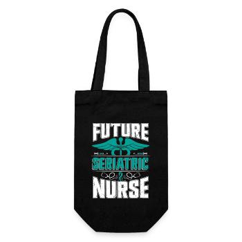 Futur infirmier gériatrique Soins infirmiers gérontologiques - Sac à bouteille - noir - Devant