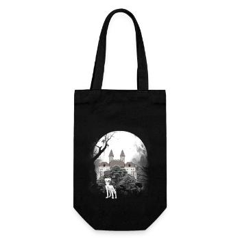 Medieval Castle Forest Wolves Fairy Tale Wehrwolf - Gift Bag for Bottles - black - Front